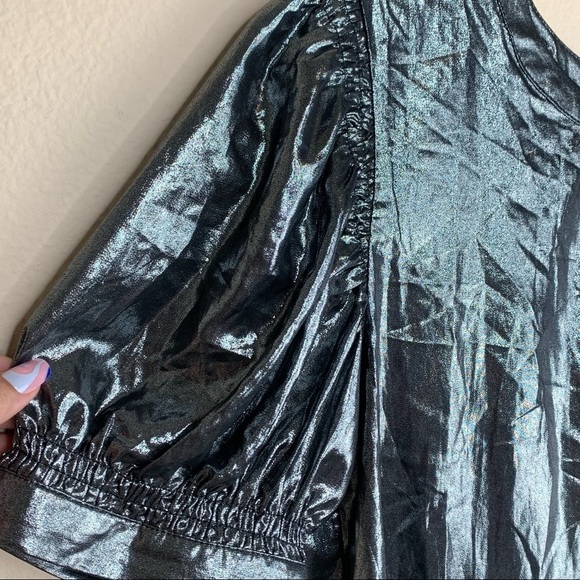 Current Air- Shirred Blouse (Platinum) - Picture 5 of 11